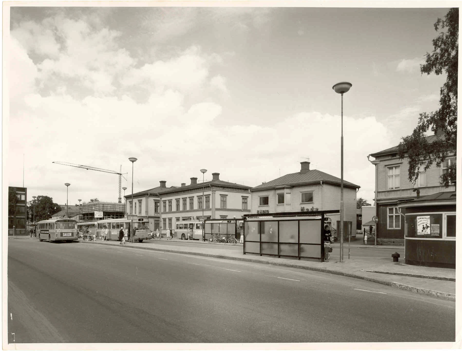 Renmarkstorget bussar aug 1970