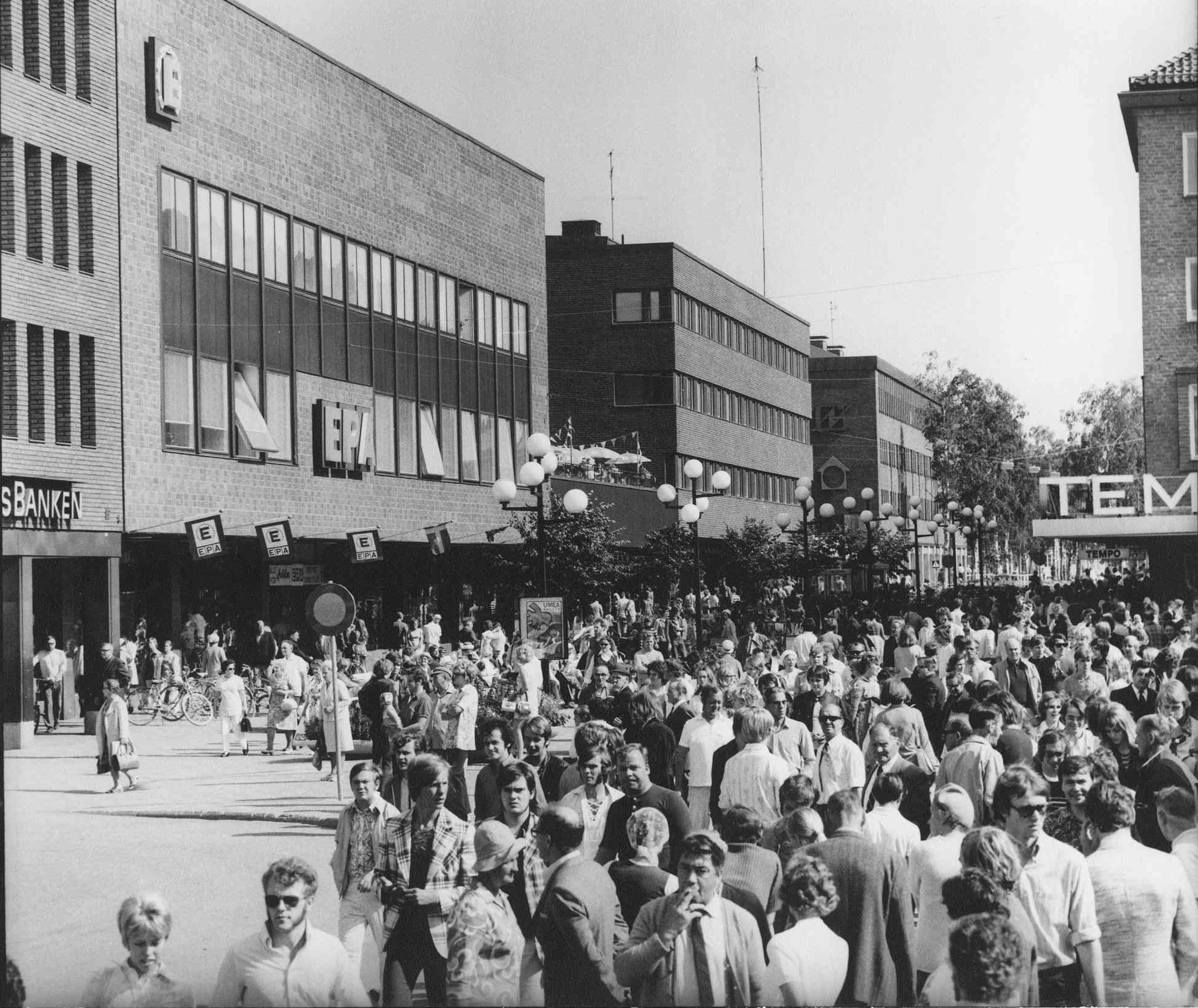 Shopping gågatan 1970-tal