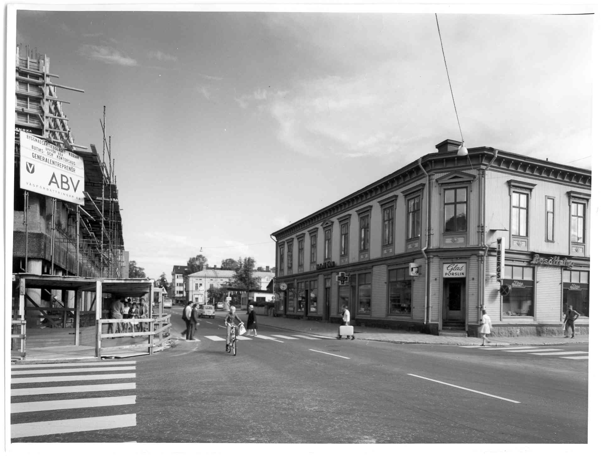 Skolgatan kv Balder och kv Frigg aug 1970