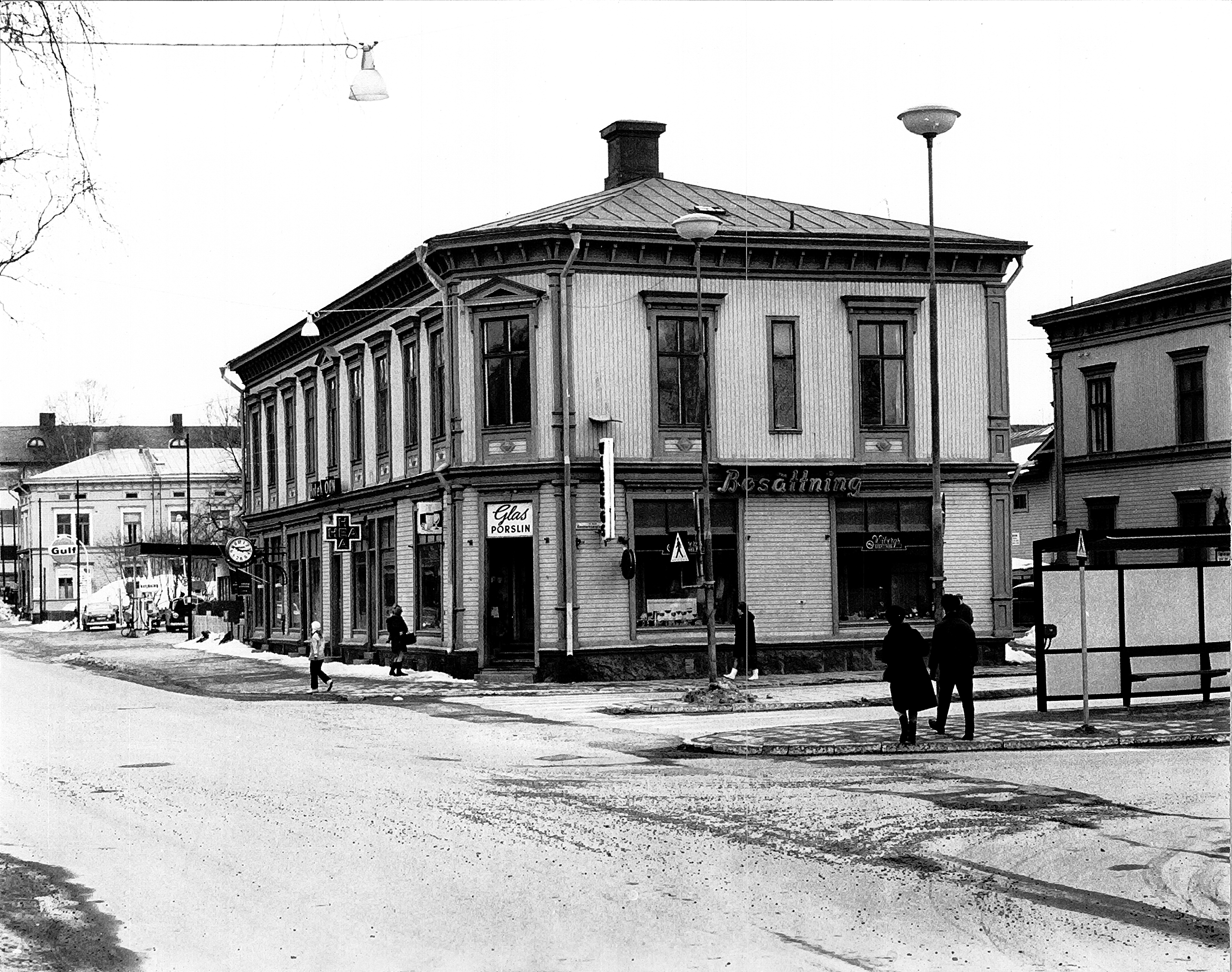 Skolgatan-Renmarksesplanaden Handelsgården Wibergs glas 1970