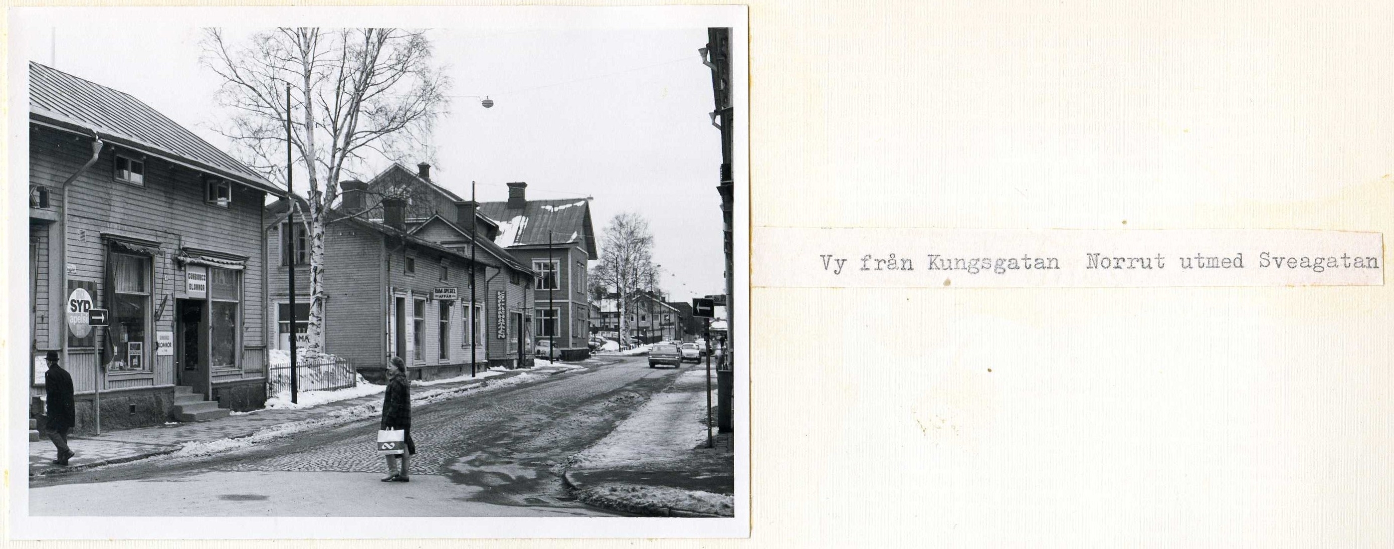 Sveagatan norrut från Kungsgatan 1970