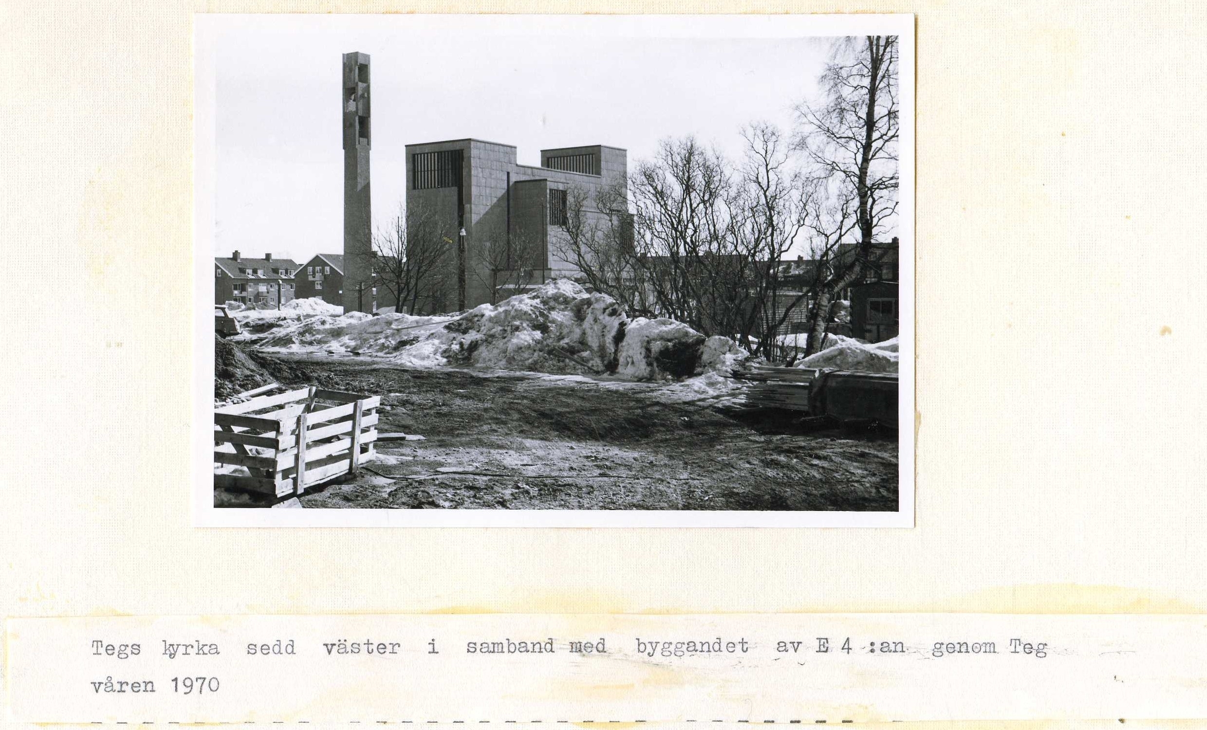 Tegs kyrka vår 1970