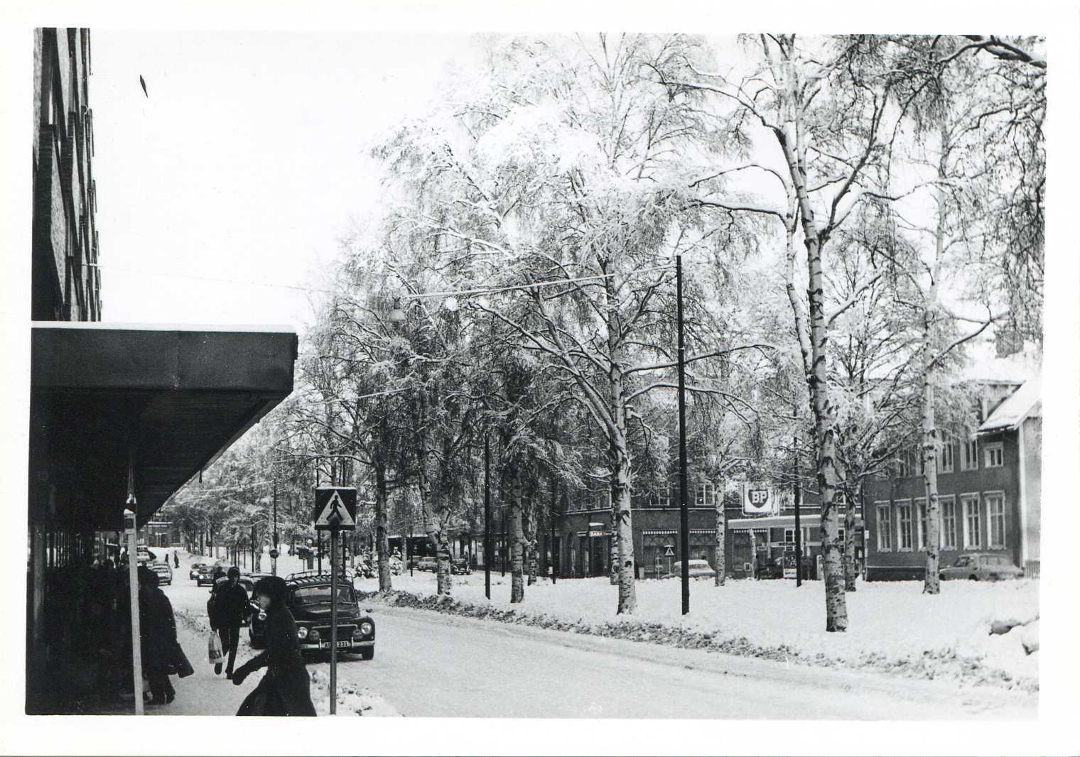 Rådhusesplanaden vintern 1971