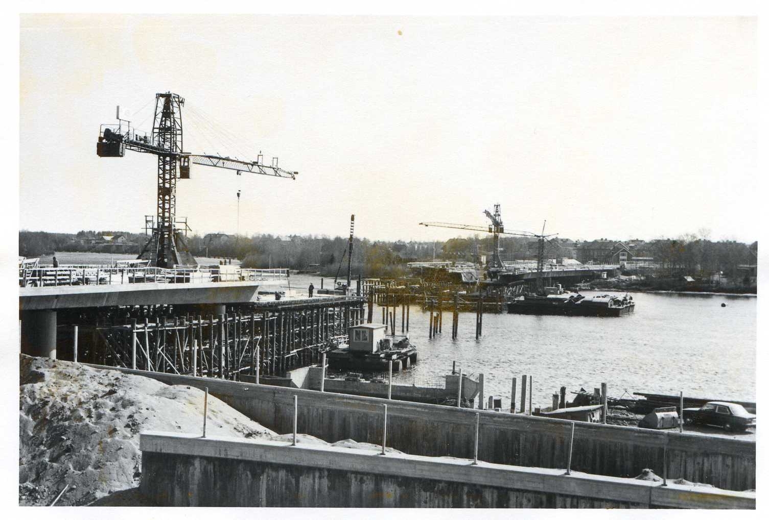 Kyrkbrobygget 12 maj 1974