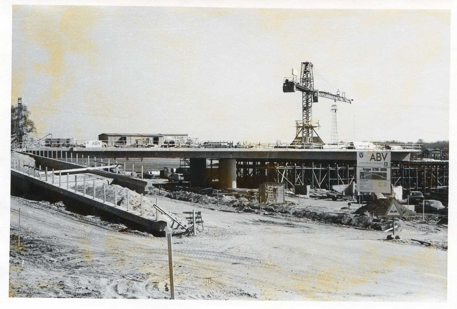 Kyrkbrobygget 12 maj 1974