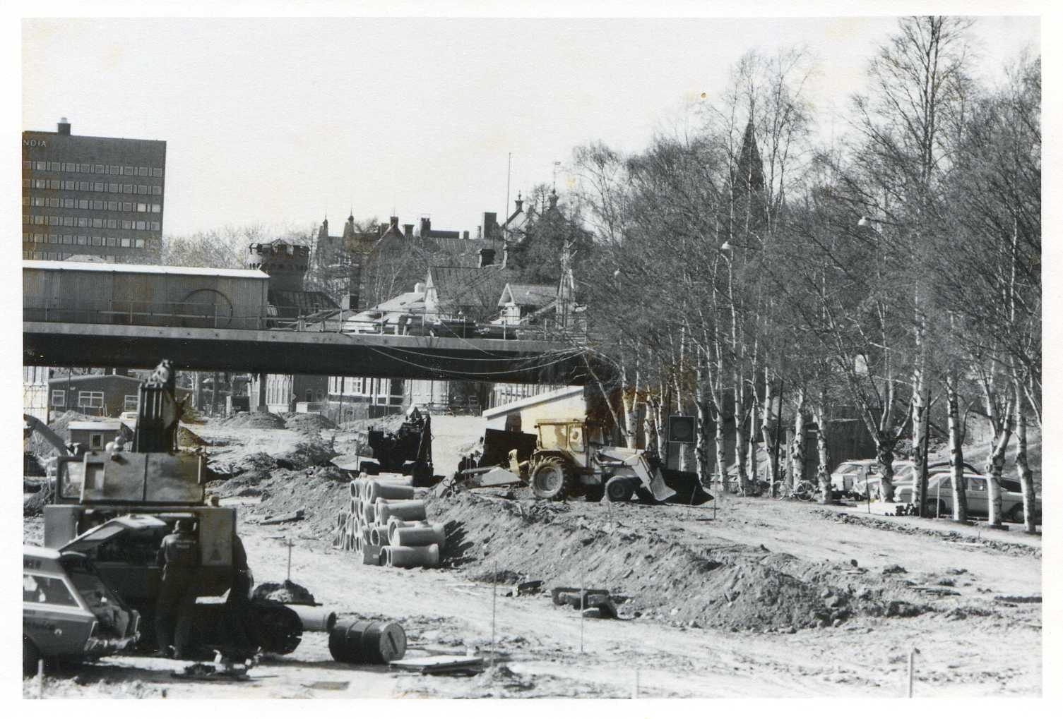 Kyrkbrobygget 12 maj 1974
