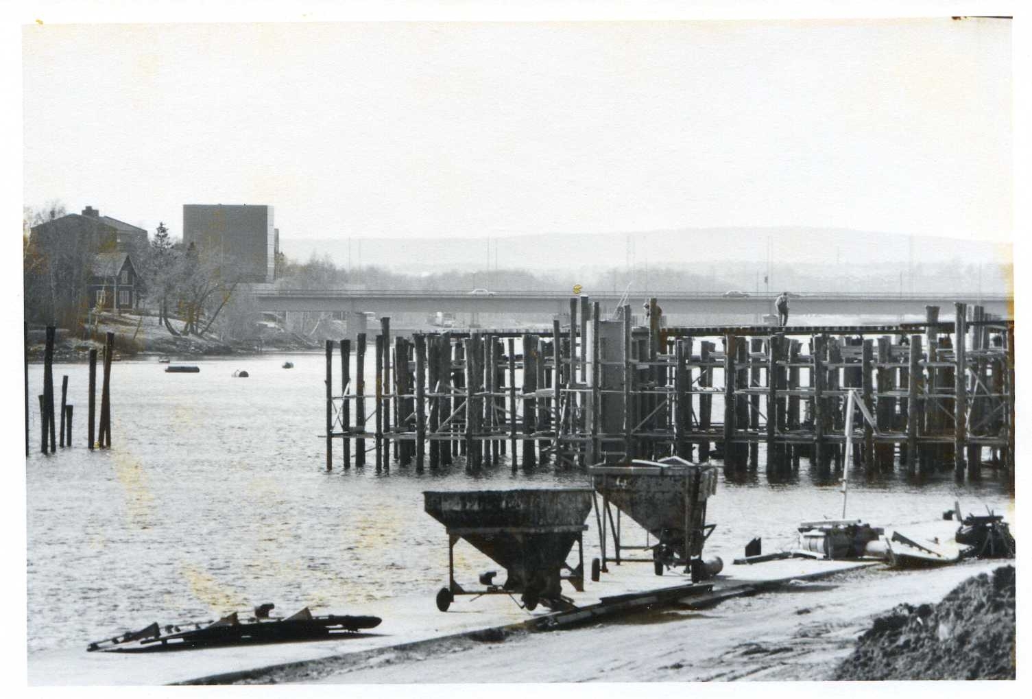 Kyrkbrobygget 12 maj 1974