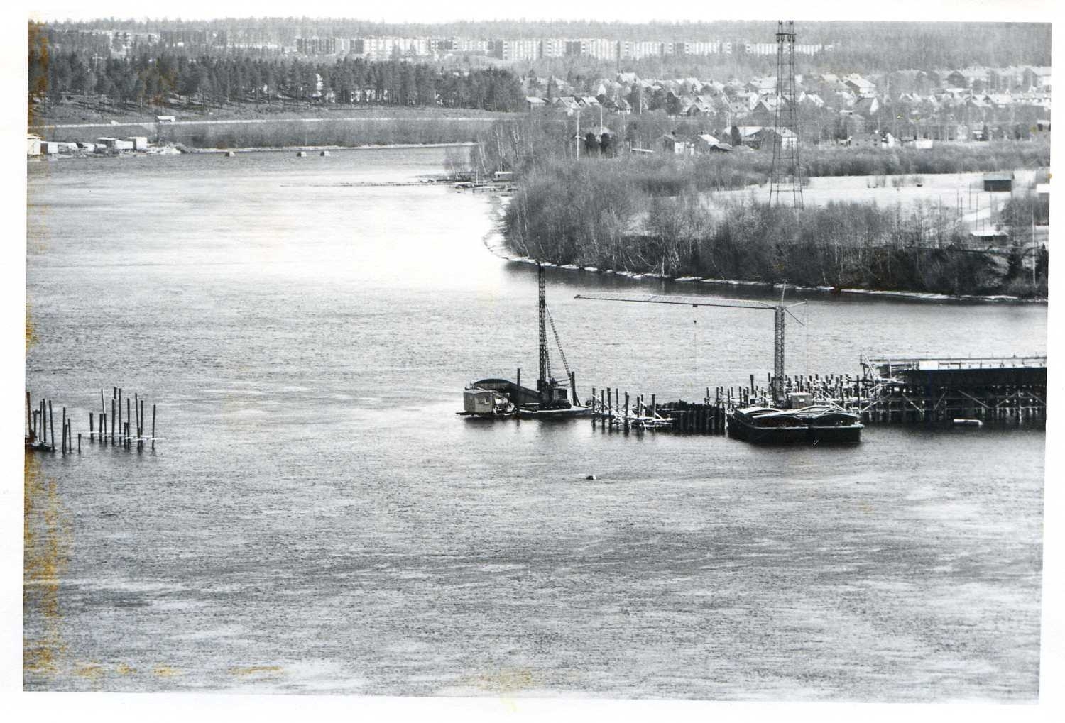 Kyrkbrobygget 12 maj 1974