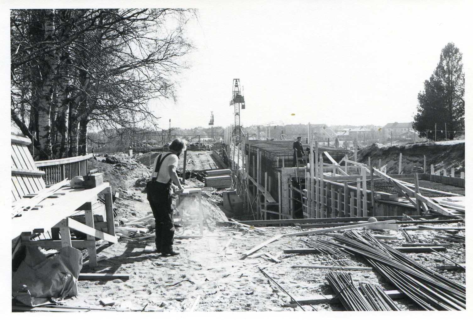 Kyrkbrobygget 12 maj 1974