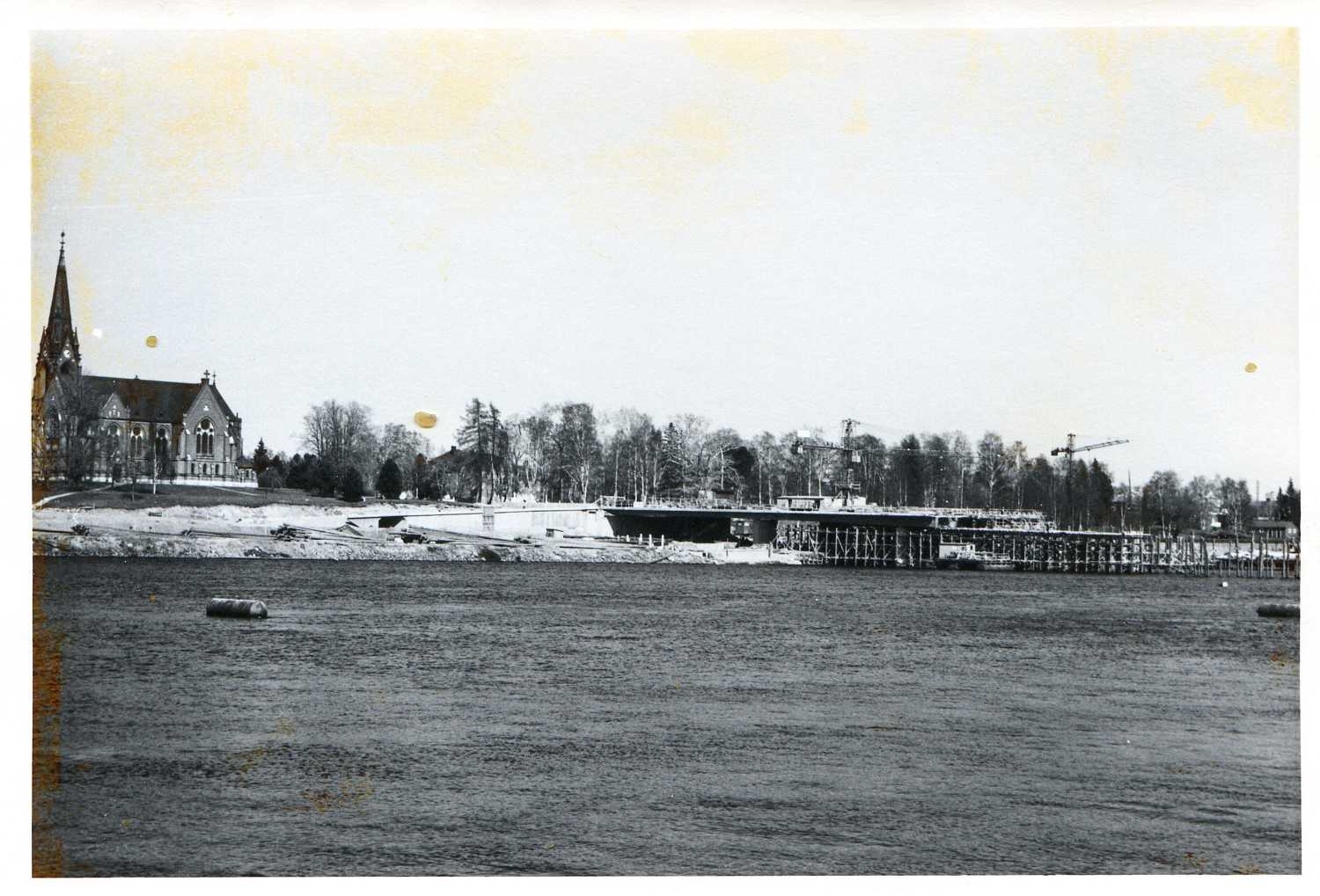 Kyrkbrobygget 12 maj 1974