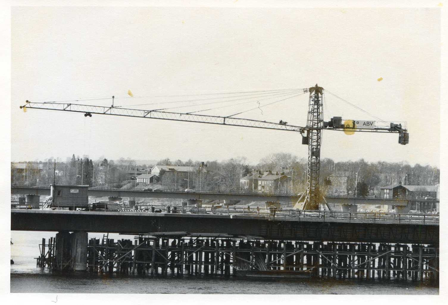 Kyrkbrobygget 12 maj 1974