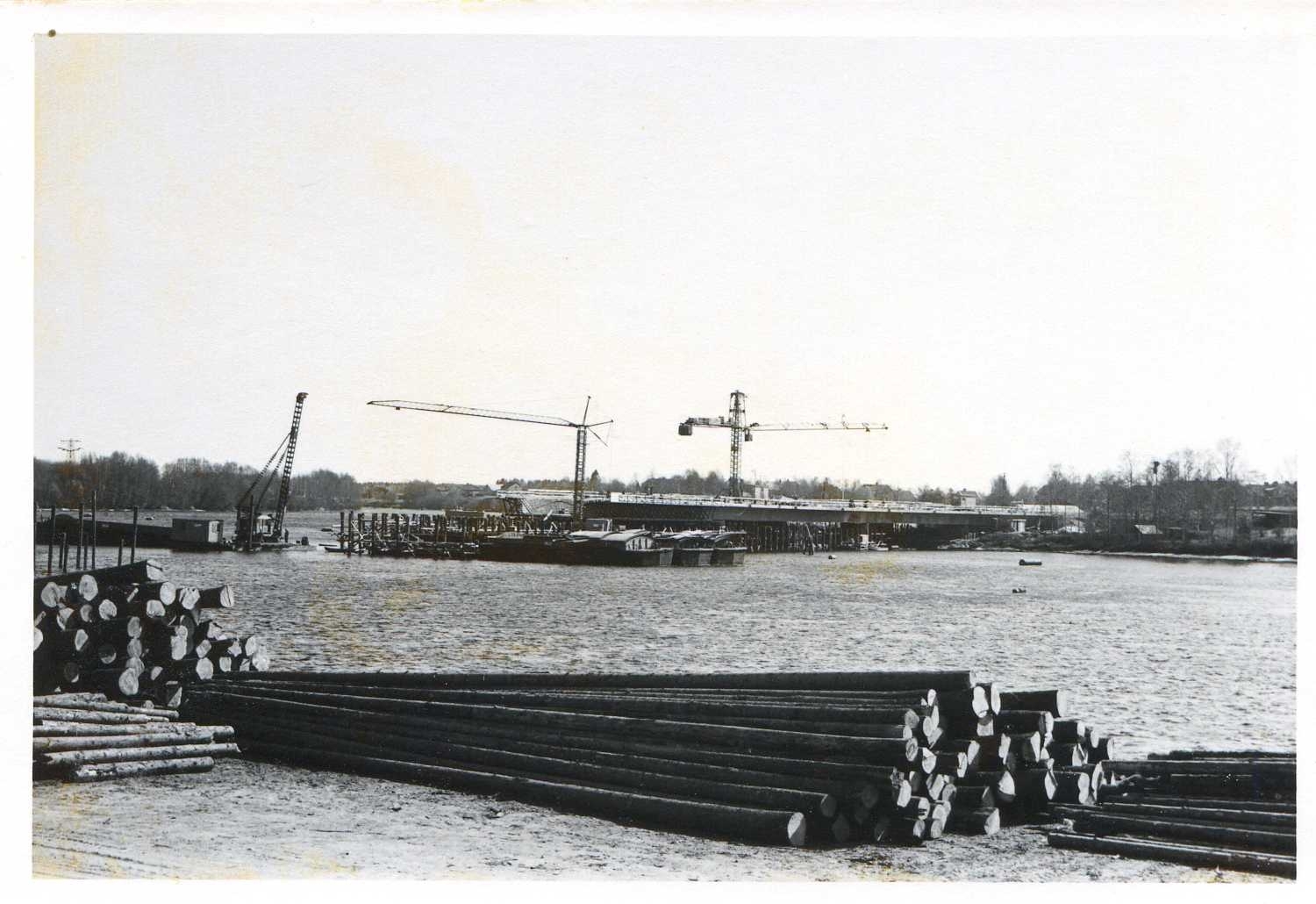 Kyrkbrobygget 12 maj 1974