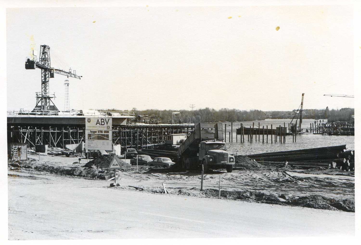 Kyrkbrobygget 12 maj 1974