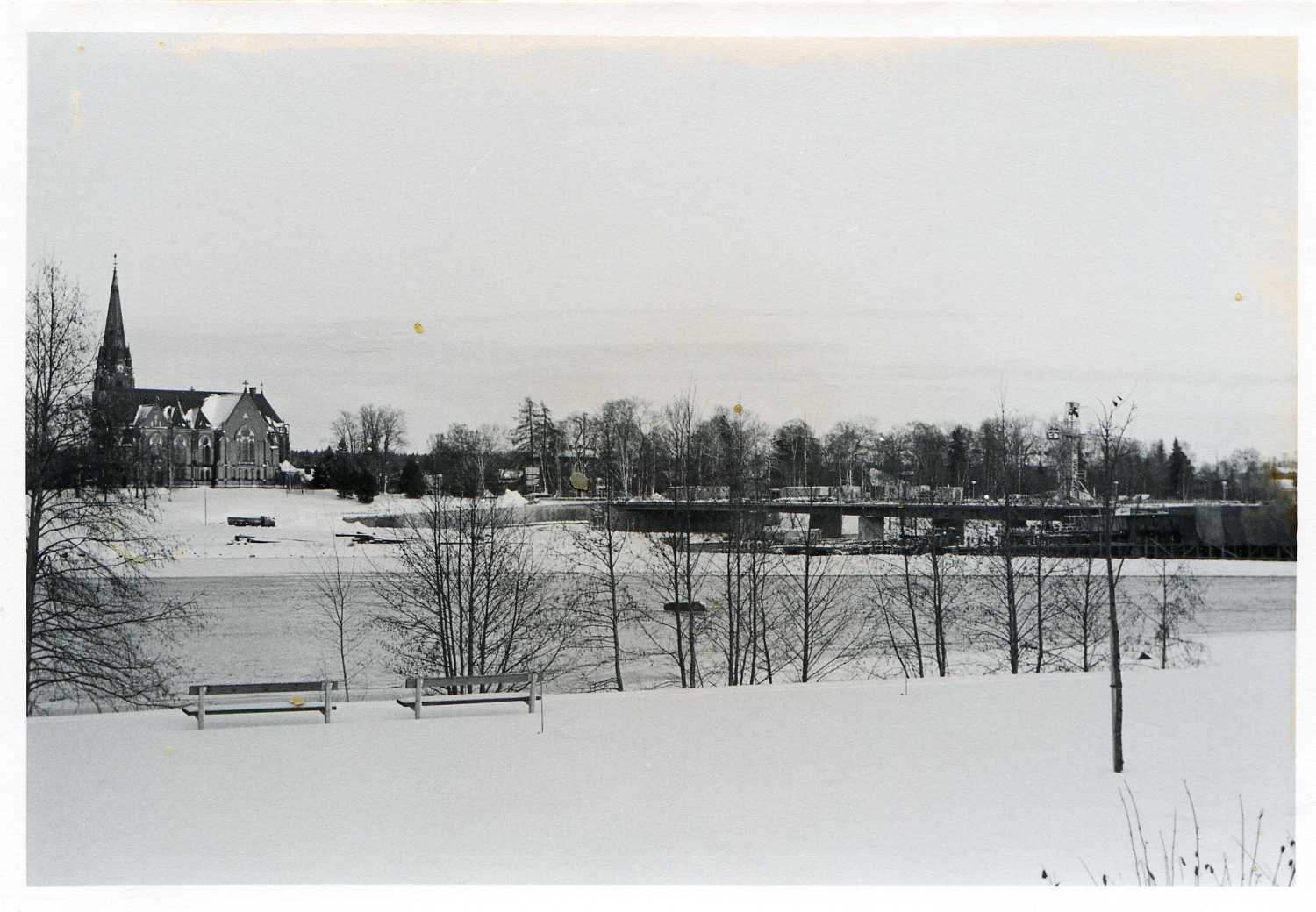 Kyrkbrobygget dec 1974