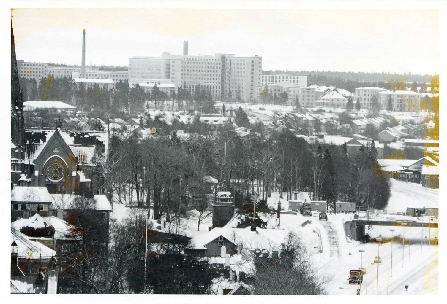 Kyrkbrobygget dec 1974