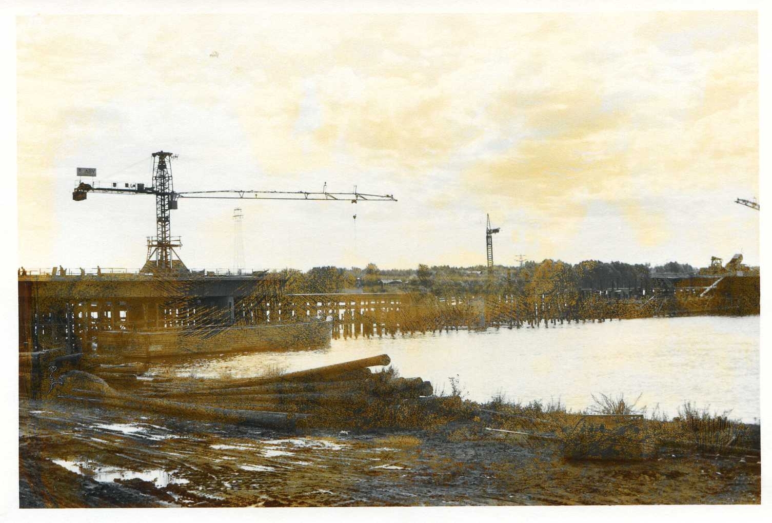 Kyrkbrobygget juni 1974