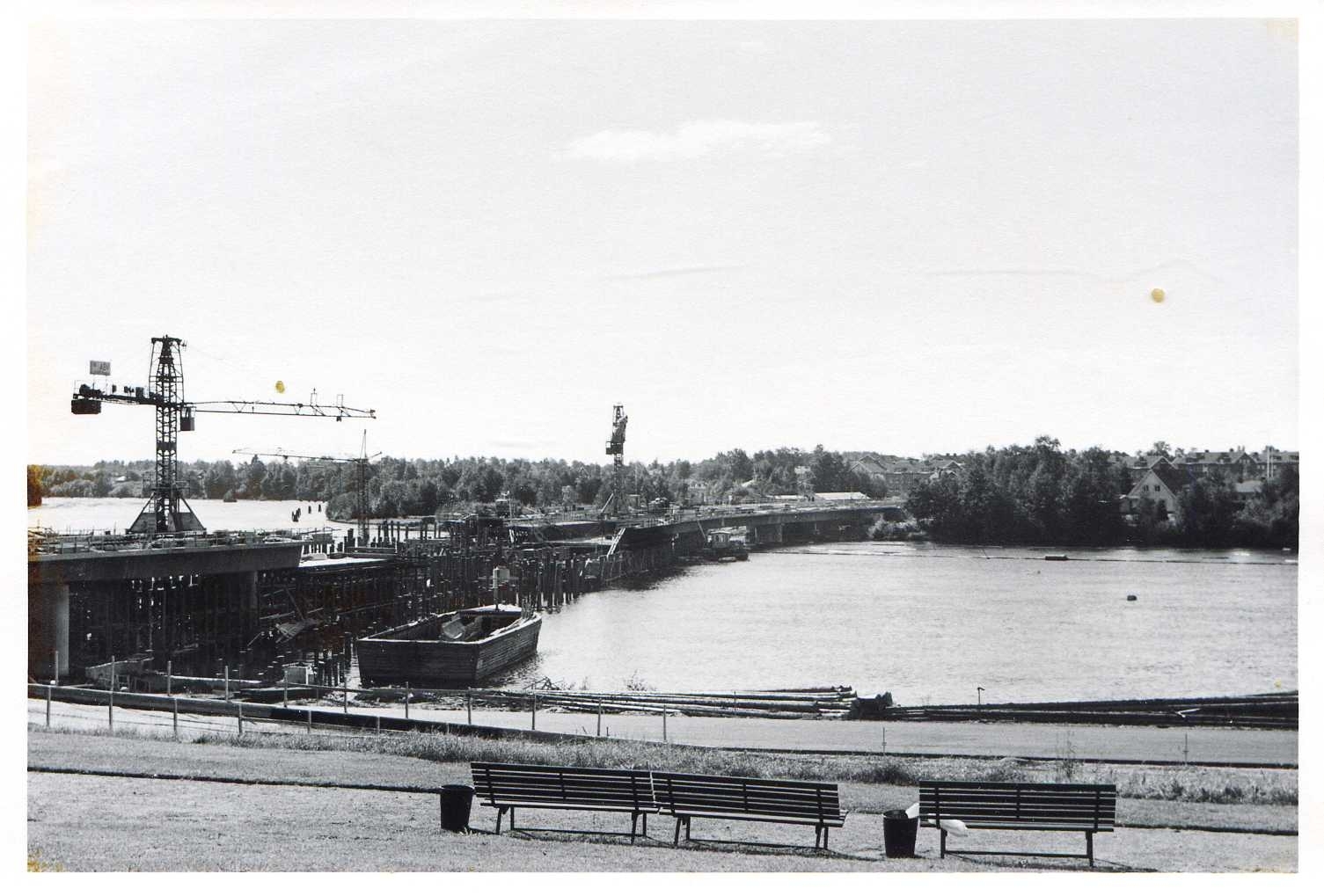 Kyrkbrobygget juni 1974