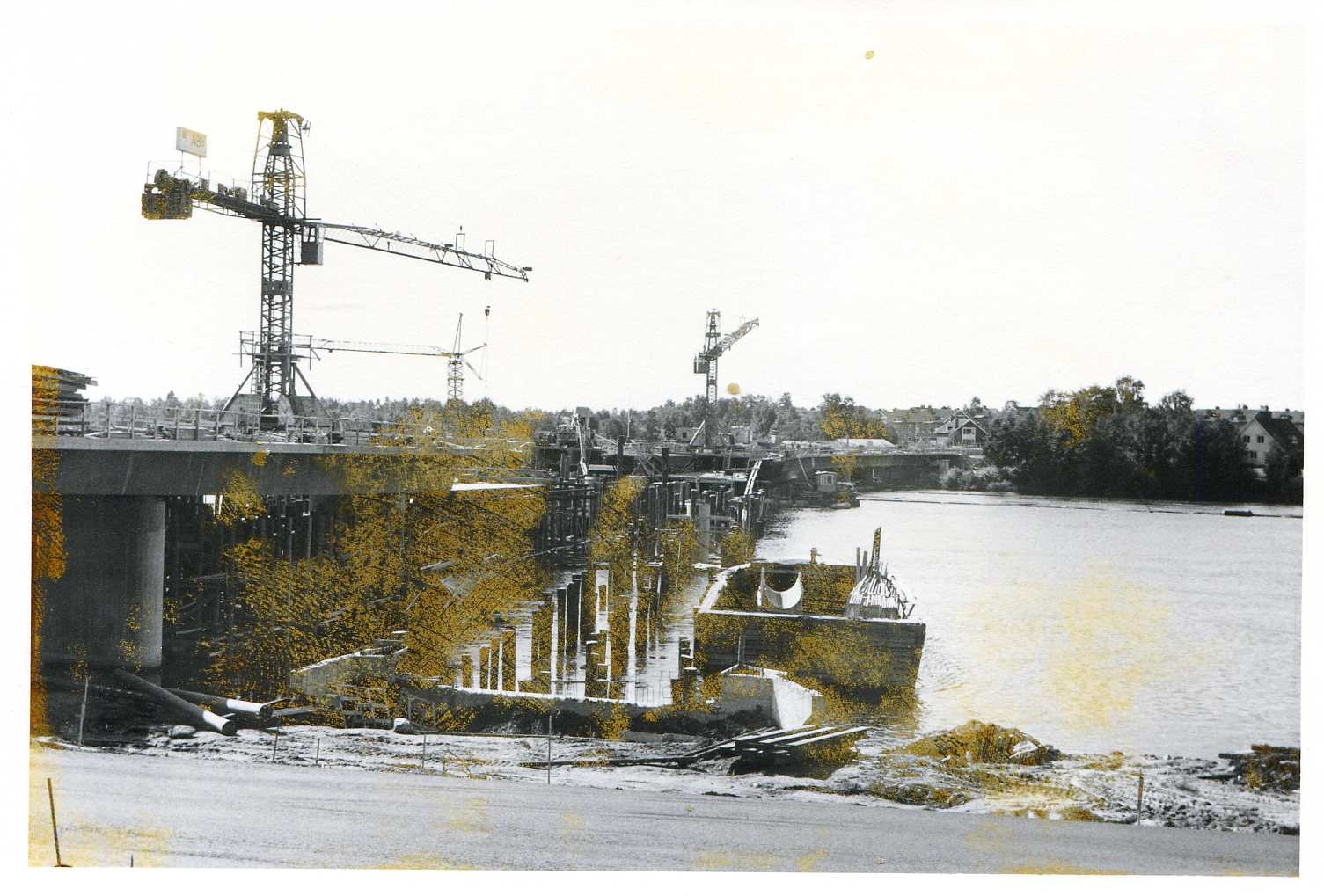 Kyrkbrobygget juni 1974