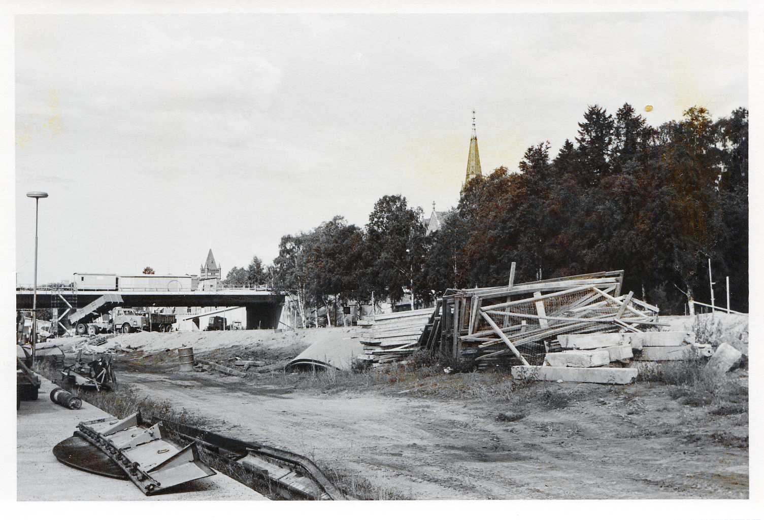 Kyrkbrobygget juni 1974