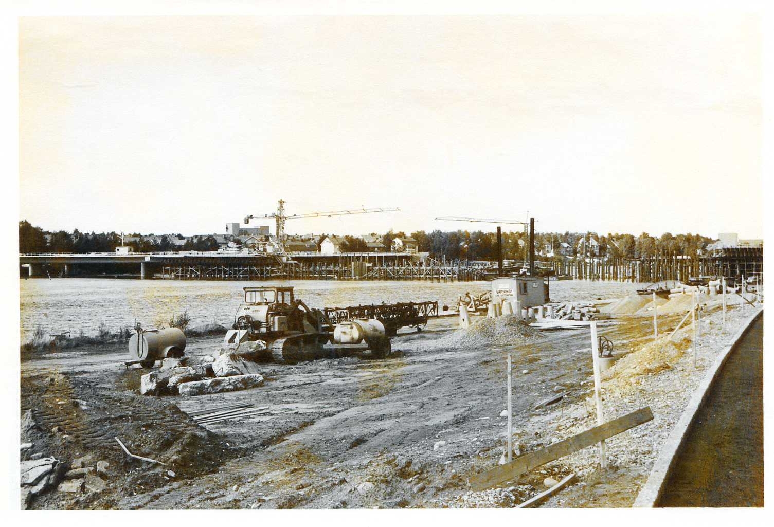 Kyrkbrobygget juni 1974