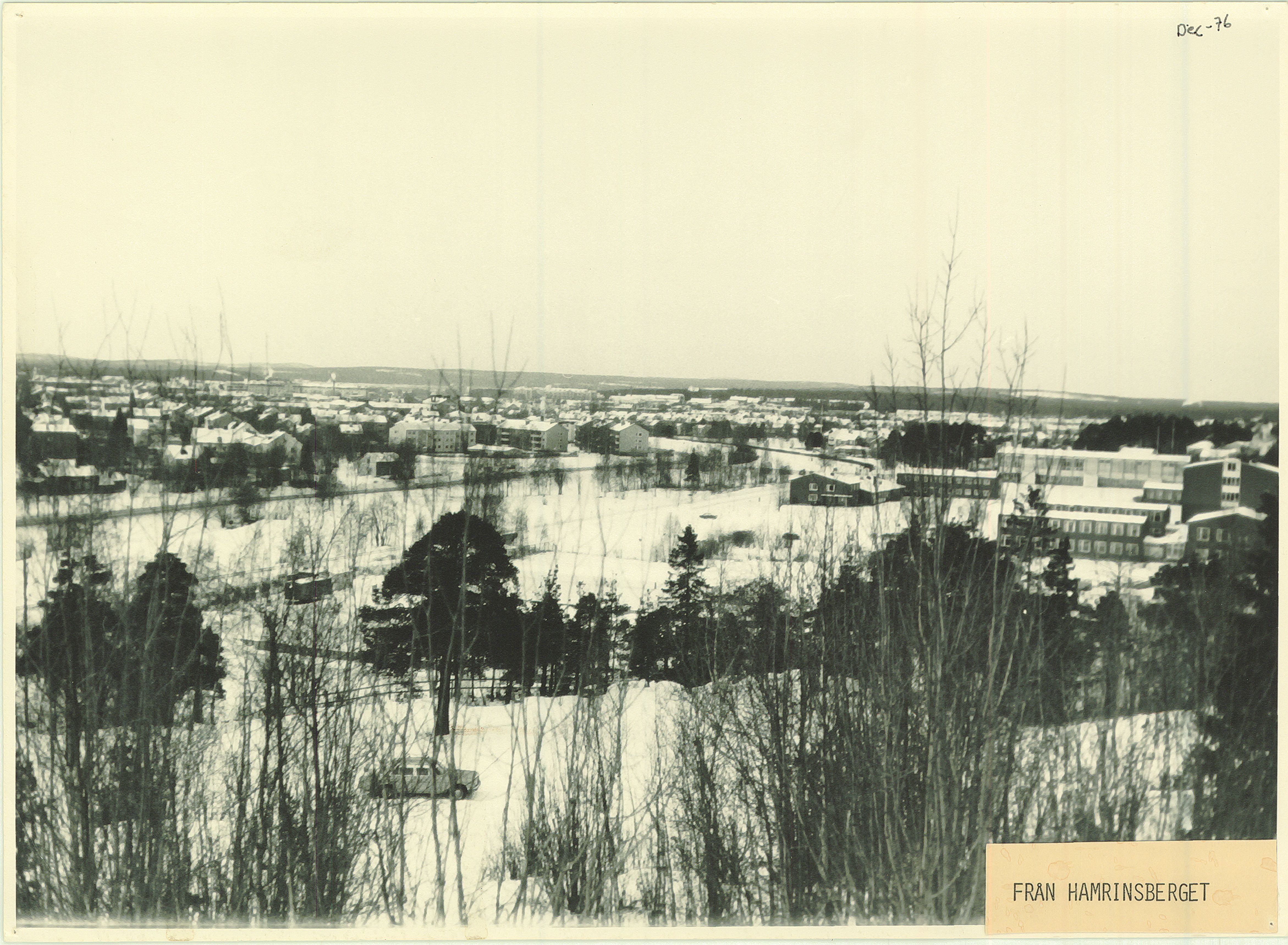 Från Hamrinsberget dec 1976 bild 2