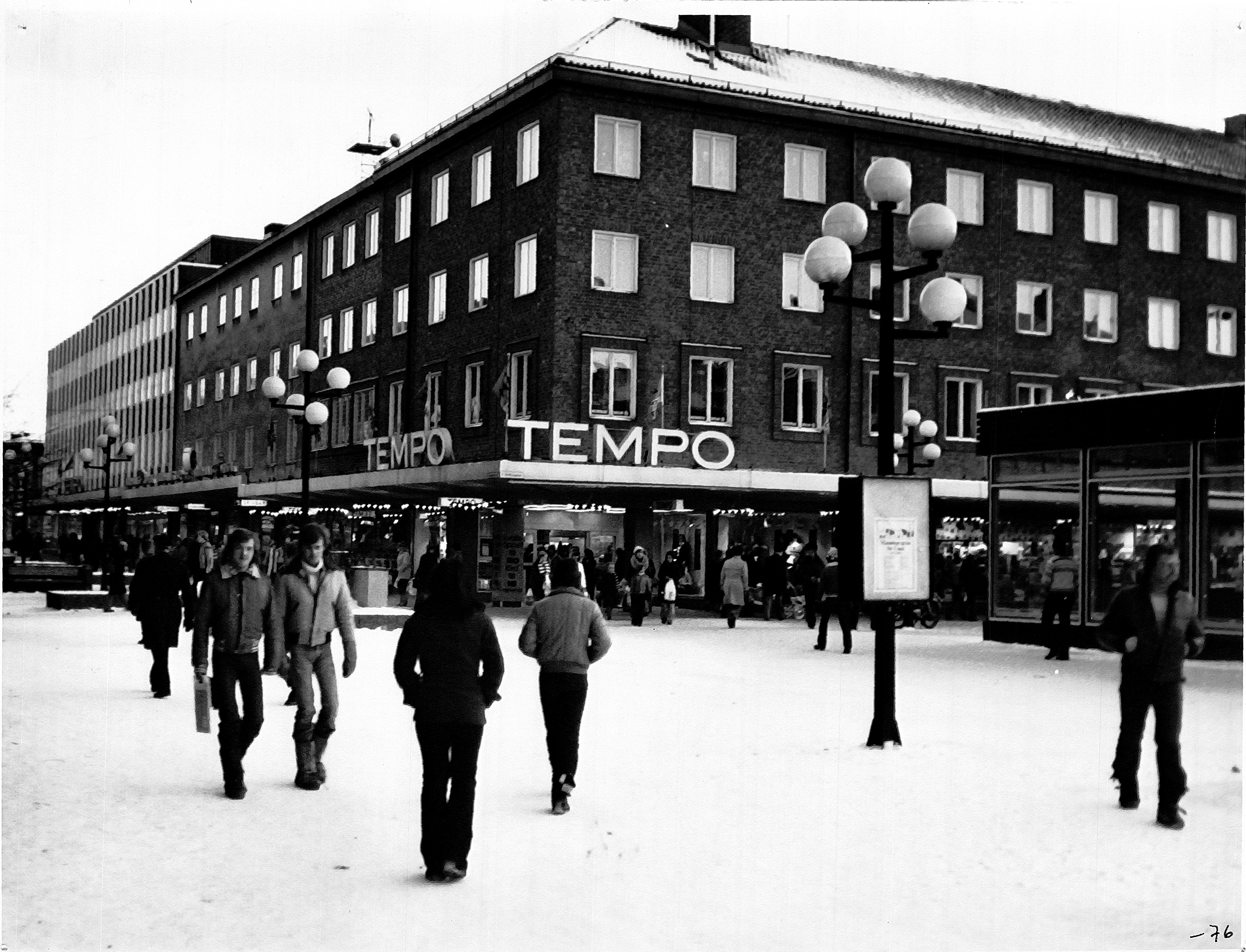 Rådhustorget med Tempo 1976