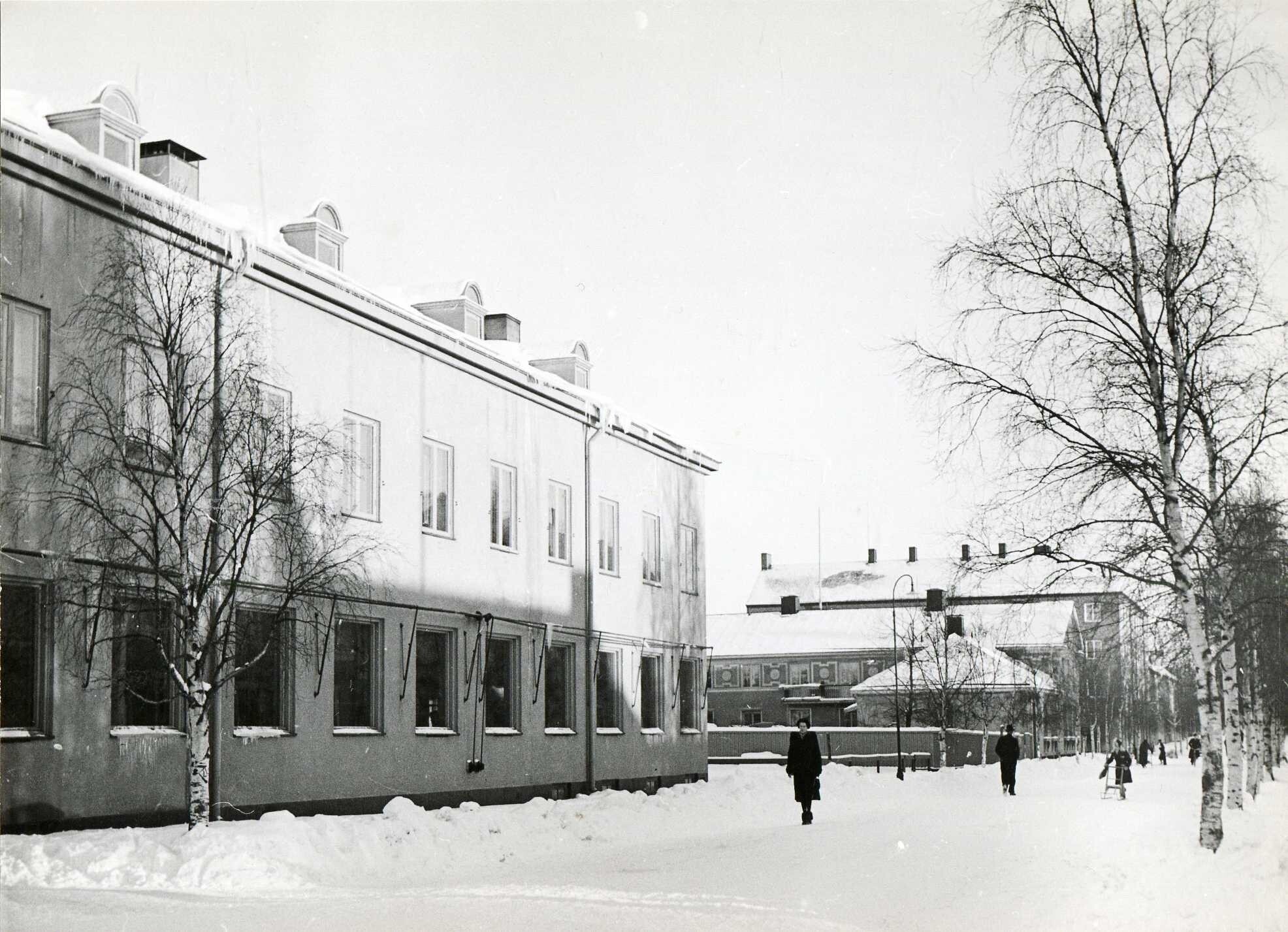 Norrlandsgatan  i bakgrunden gamla posten