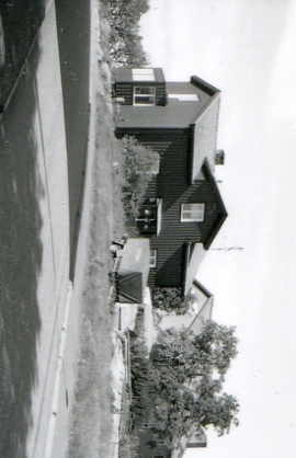 Troligen gamla sträckningen av Svedbergsgatan ev rivet