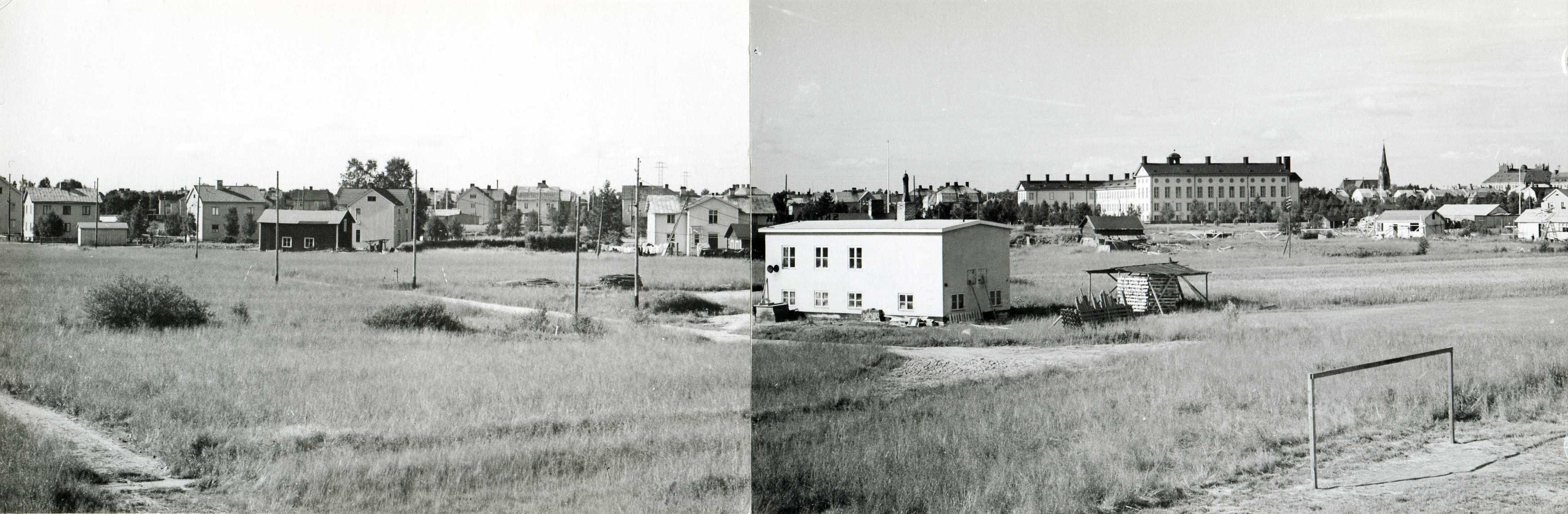 Vy över Öst på stan  Seminariet i bakgrunden t h